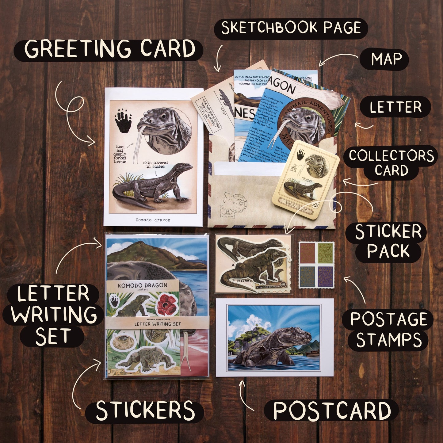 Komodo Dragon - Pen Pal Tier