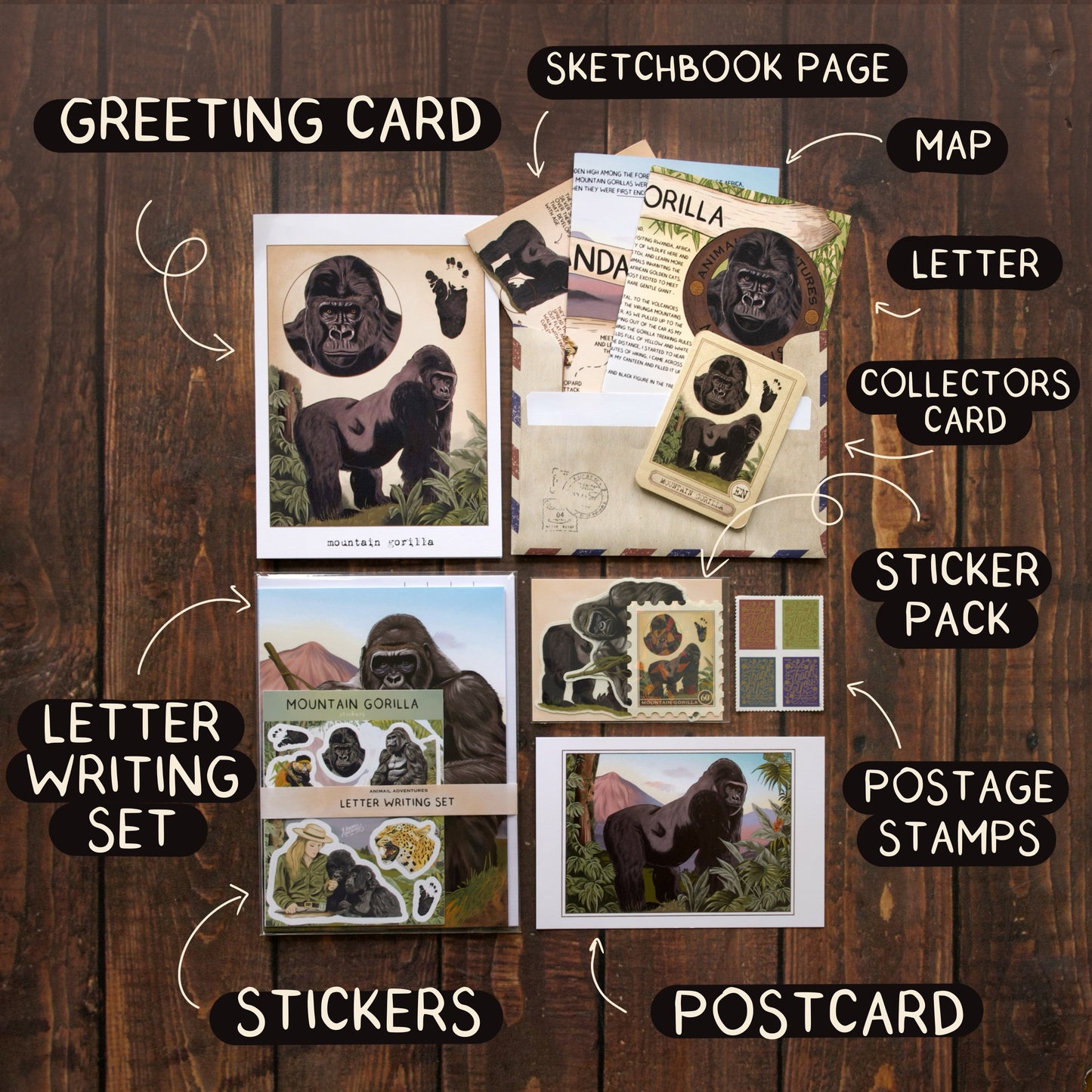 Mountain Gorilla - Pen Pal Tier